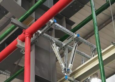 石阡该抗震支架的整体式支吊架结构协调性好